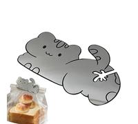 Clips pour boîtes à en forme de chat - Ustensile de cuisine en acier inoxydable - Pour la maison, la cuisine, la salle à manger, l'appartement, le restaurant, la boulangerie, le café, le dortoir