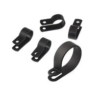 Clips pour câbles R-Type, clips P, Lot de 100 serre-câbles en plastique type R, fixations murales nylon 16 mm, fixation murale R-3.3(R x 13.2mm)