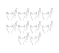 Clips Pour Guirlande Lumineuse De Noël 10 Pièces Design Élan Crochet | Crochets en silicone pour guirlandes extérieures Pour toit arbre maison clôture rambarde patio terrasse