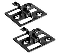 Clips pour lames de terrasse en WPC, 100 pièces, en acier inoxydable, de couleur noire, épaisseur 3 mm