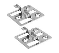 Clips pour lames de terrasse WPC, lot de 100 clips pour terrasse en acier inoxydable, fixation pour terrasse, clips en acier, entretoises cachées pour lames de terrasse WPC BPC (argent, fente 5 mm