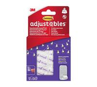 Clips repositionnables Command Adjustables (12 clips + 24 languettes/boîte) 17840CLR-12