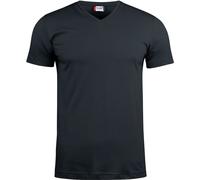 Clique - T-shirt "Basic" col V pour homme/femme unie UB326 (L) (Noir)