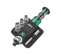 Wera Cliquet de poche Zyklop 8009 Set 2 – Jeu 18 pièces – Noir/Vert – 05004281001