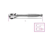 Beta 910M/55 - Cliquet réversible carré mâle 3/8" avec manche métallique