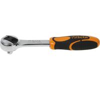 Cliquet réversible Beta 920/55 DIN 3122 - Carré 1/4 pouce, longueur 125 mm, 48 dents, chromé - Tête de cliquet compacte pour un travail précis