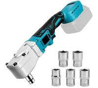 Cliquet sans fil 1/2" compatible avec batterie Makita 18 V liquet 280 Nm, max 1500 tr/min, visseuse à cliquet sans fil avec 5 clés à douille pour réparation automobile et construction