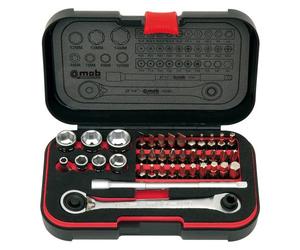 Cliquets et douilles 1/4" - Coffret Mob XS de 39 pièces