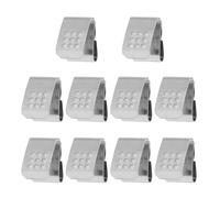 CLISPEED 10pcs Ressorts de Contact de Batterie AA en Acier à Ressort Argenté Revêtement Anti-Usure pour Réparation Électronique et Compartiment Batterie