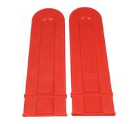 CLISPEED 3 Pièces Fourreau de Tronçonneuse, Protège-chaîne en Plastique PE Rouge, pour Guide-chaîne de Tronçonneuse, Protection pour Sessions de Bûcheronnage Intensives