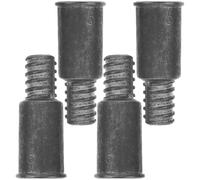 CLISPEED 4 Pièces Embout Fileté Multifonctionnel en Alliage D'aluminium Argenté, Diamètre 22mm, Accessoire Pratique pour Manche à Balai pour Outils de Nettoyage Domestique