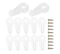 CLISPEED 50 Pièces Clips de Retenue pour Vitre de Porte D'armoire, 4-5 MM
