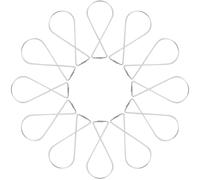 CLISPEED 50 Pièces Crochet de Plafond Ressort en Acier Galvanisé, Modèle 8 | Affiches et Petites Plantes, Usage Bureau ou Boutique, Finition Chic, Résistant à Rouille