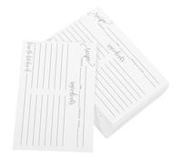 CLISPEED 50 Pièces Fiches de Recettes en Papier, Recto Verso, Format | Écriture Manuelle, Support Rigide, Usage pour Notes et Formules de Cuisson, Style Simple et Créatif