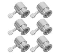 CLISPEED 6pcs Manchons de Limite pour Four à Gaz 12mm en Fer Argenté Résistants à Haute Température pour Accessoires de Barbecue et Fourchettes à Griller en Extérieur