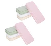 CLISPEED 8 Pièces Boîte de Rangement pour Outils de Cils et Pinces en Plastique Rigide avec Couvercle, Compartiments Organisés, Protection Rayures et Chocs pour Paquet de Voyage
