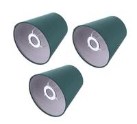 CLISPEED Abat-jour Décoratif 15cm Diamètre en Tissu Noir 3 Pièces, Diffuseur de Lumière Protecteur, et Créateur D'ambiance pour Lampe de Bureau et Lampe de Plafond pour Salon et Chambre