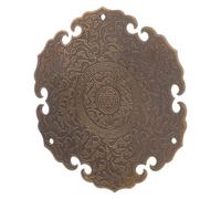 CLISPEED Applique en Cuivre Antique pour Meubles et Armoires, Décoration Intérieure Élégante en Cuivre Doré, Design Classique Chinois Motifs Délicats pour Rangement à Domicile