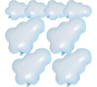 CLISPEED Ballons Nuages Résistant Fond Photo en Film Aluminium Lot de 8 Forme Nuage pour Décoration de Fête D'anniversaire