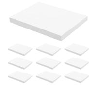 CLISPEED Bloc-notes Adhésif Blanc Portable en Papier, 10 Pièces, Adhérence Flexible, pour École et Suivi D’activités, Usage pour Enseignants et Étudiants