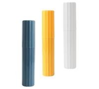 CLISPEED Boîte de Rangement pour Brosses à Dents de Voyage et Structure Détachable en PP Grosse Capacité 3pcs Design Frais Portable pour Protection et Organisation