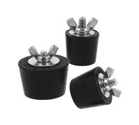 CLISPEED Bouchons d'Hivernage pour Piscine 3 Pièces en Caoutchouc Expansible, Conçus pour Skimmer à Large Ouverture et Tuyaux de 25 à 38 MM, pour Utilisation en Saison Froide