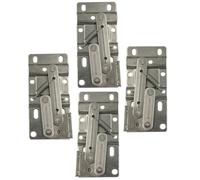CLISPEED Charnières de plateau 4 pièces en fer à 45 degrés Charnières à ressort pour portes d'armoire Kit de réparation pour bricolage et réparation de meubles usés