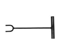 CLISPEED e Fermeture de Vanne D’eau à Poignée T, Tige Longue, Fer Noir | Fourche en U et Crochet, Arrêt D’urgence pour Radiateurs et Robinets, Outil Manuel Multiusage