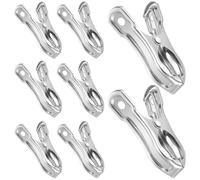 CLISPEED Clips de Serrage Pinces Multifonctionnelles Lot de 20 en Acier Inoxydable à Forte Prise pour Bâche D'ombrage et Cordes pour Bâche D'ombrage et Cordes Usage Intérieur et Extérieur