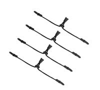 CLISPEED Cordons D'extension Réglables et Confortables Lot de 4 en Nylon Noir pour Masque Accessoires Pratiques pour Sports et Sorties
