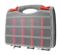 CLISPEED Étui de Rangement pour Outils en Plastique léger, Couvercle Transparent, séparateurs Amovibles et Double Face, pour vis et boulons, Maison et Voyage