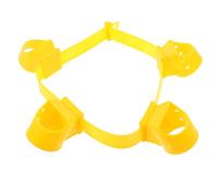 CLISPEED Fixateur de Tuteur pour Arbre en Plastique Jaune Surface Lisse, Outil de Jardinage pour Support et Réparation des Branches, pour Jardin et Paysage