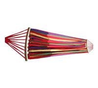CLISPEED Hamac de Camping à Double Barre en Bois, Tissu Rouge