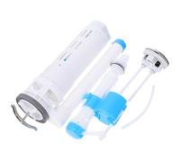 CLISPEED Kit de Réparation pour Réservoir de Toilette Ancien en Pp Bleu, Vanne D'entrée D'eau et Bouton Chasse D'eau, Solution pour Réparation et Amélioration du Débit