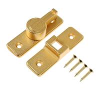 CLISPEED Loquet de Porte Rabattable à Angle, Alliage de Zinc Or | Verrou de Sécurité, Pose Autocollante Ruban Auxiliaire, Commande Main, pour Portail et Accès