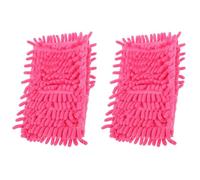 CLISPEED Lot de 2 Chiffons de Nettoyage en Chenille pour Balai Serpillère, Doux et Peu Encombrants, Accessoires Pratiques pour Sol et Coins, Remplacement