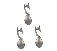 CLISPEED Lot de 3 dents de scie multifonction pour camping - Mousqueton pratique - Réutilisables - Petite boîte - Ouvre-tout multifonction - Pique- randonnée - Bouteille sport - Couverts