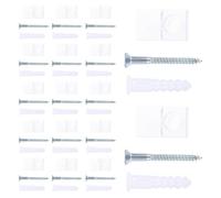 CLISPEED Lot de 30 de Clips de Fixation en Plastique et Métal pour Miroir en Verre 4mm Installation Facile Stabilité Forte pour Salle de Bain et Portes D'armoire