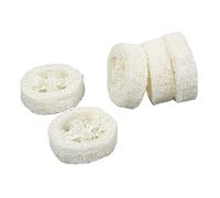 CLISPEED Lot De 5 Porte-savons En Luffa Naturel 5-7 Cm, Résistants Et Polyvalents, Pour Salle De Bain Et Bain, Accessoire Rangement Écologique