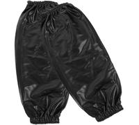 CLISPEED Manchons Cuisine Étanches en Pu Noir, Protection Polyvalente Bras, Réutilisables, pour Jardinage et Nettoyage, 1 Paire