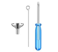 CLISPEED Mini Entonnoir Inox Pour Bijoux De Crémation Kit De Remplissage D’Entonnoir Pour Urne Funéraire Avec Tournevis Et Bâton De Remplissage Accessoires Pour Pendentifs Et Colliers