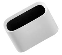 CLISPEED Mini poubelle en plastique double paroi facile à transporter - Poubelle de bureau compacte pour voiture et bureau - 20,5 x 12,9 x 8,1 cm - Blanc