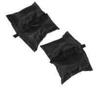 CLISPEED Paquet de Sable Lestés Noirs 2pcs pour Gazebo et Tente Gonflable Touristique, Poids Robustes pour Tentes de Marché Pied de Parasol de Terrasse Ambiance Estivale Stable