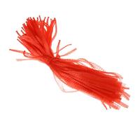 CLISPEED Paquet Filet Réutilisables 50 Pièces, Solides pour Chargement et Déchargement en PE Rouge pour Légumes et Fruits pour Courses à Domicile et Emballage en Supermarché