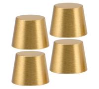 CLISPEED Pieds Stabilisateurs en Laiton Massif 10 MM Socle en Bois, Lot de 4 Rehausseurs pour Plateau de Service et Bureau - Supports Décoratifs pour Tables Basses et Étagères