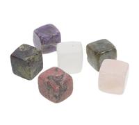 CLISPEED Pierres à Whisky Cubes de Glace Raffinés Lot de 6 en Quartz Réutilisables, Glace Cristal Sûre et Élégante pour Bars et Maison pour Boissons