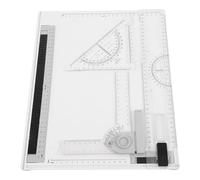 CLISPEED Planche à Dessin A4 en Plastique avec Échelles Intégrées | Mesures Précises et Angles, Surface Lisse, pour Plans D’architecture et Chantier, Ingénieurs