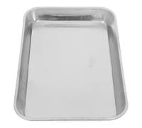 CLISPEED Plateau INOX Plateau Service Résistant à Haute Température pour Laboratoire Usage Médical et Cuisson