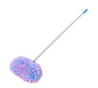 CLISPEED Plumeau pour Pales de Ventilateur de Plafond avec Manche Extensible et Brosse Circulaire en Polyester, Structure Détachable, pour Nettoyage Maison et Hauts Plafonds