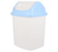 CLISPEED Poubelle à Couvercle Basculant 12 Litres Cuisine et Salle de Bain, Design Carré Compact, pour Maison, Bureau ou Salon